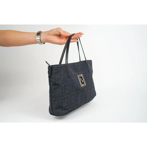 Borsa Vintage Fendi Nera Zucca Monogram