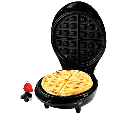 Non-Stick Black Waffle Maker Round Plates Portable 1000W Cook 4 Waffles New
Opens in a new window or
