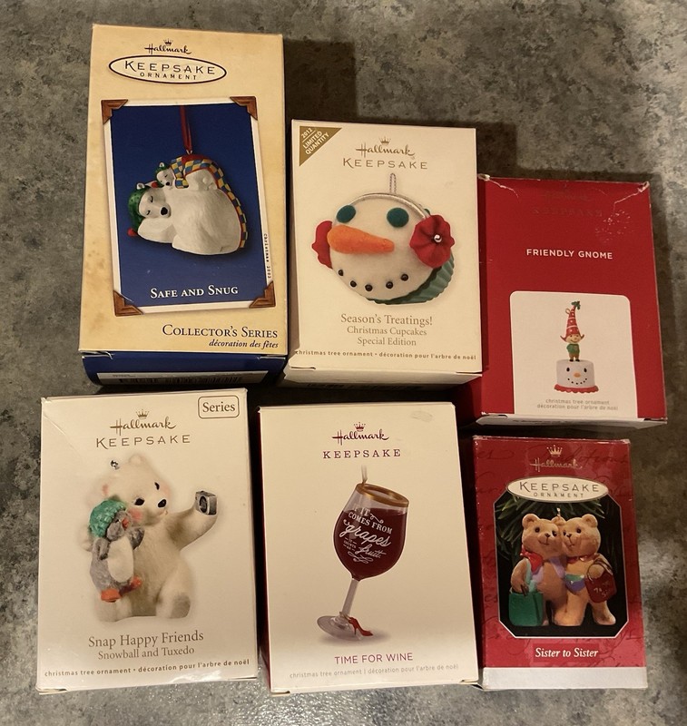 Lot Of Hallmark Keepsake Christmas Ornaments- In Boxes Dated Assorted Assortment
