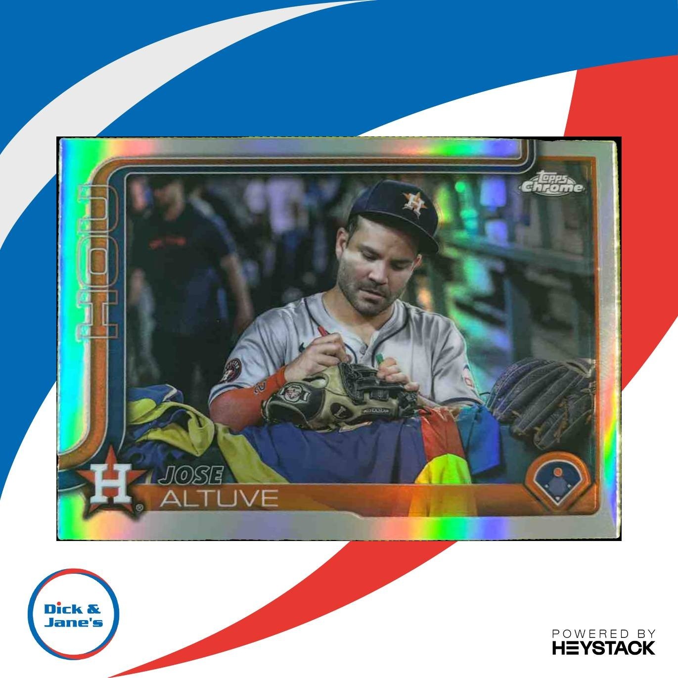 2025 Topps Chrome Jose Altuve Image Variation #77 Houston Astros