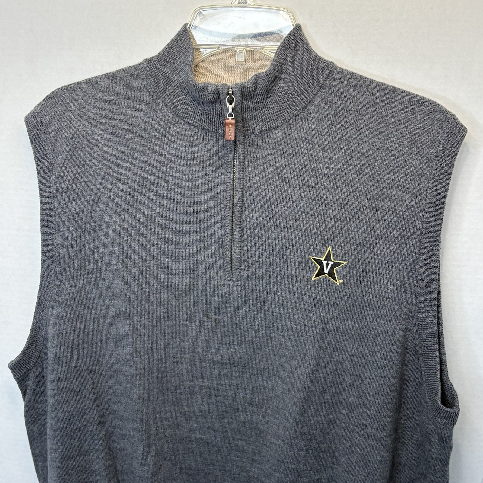 Peter Millar Vanderbilt Commodores Gray Wool Knit… - image 2