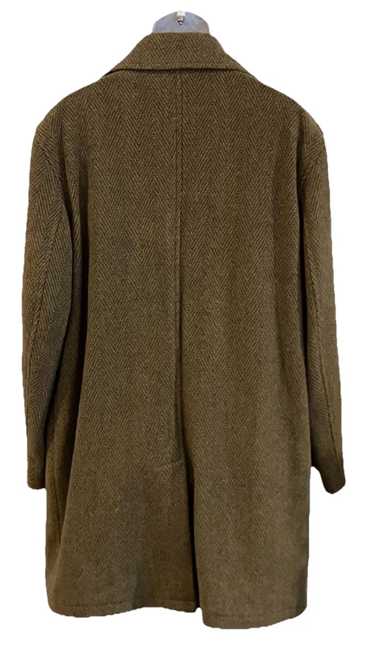 Pendleton Men’s XL Wool Cashmere Herringbone Jacket Coat Tan Brown $258 MSRP - Image 2 of 4