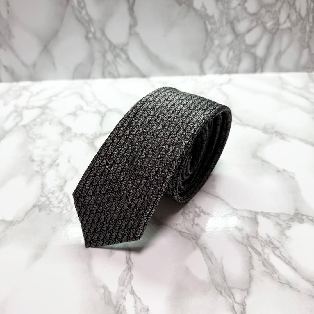 Dior 100% Silk Oblique CD Tie Mens Classic Fashion Accessory thumbnail 2