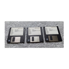 Microsoft MS-DOS 6.21 Plus Enhanced Tools 3.5" Floppy Disk Set of 3 Untested