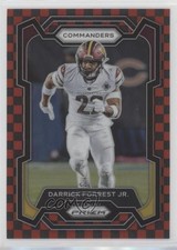 2023 Panini Prizm Black & Red Checker Prizm Darrick Forrest Jr #296 12v1