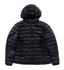 AMAZON ESSENTIALS Womens Jacket Lightweight Puffer Hood Full Zip Packable LARGE