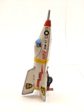 MASUYA SAM-A7 NIKE Space Rocket Vintage Tin Toy Friction Drive Litho Japan