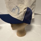 Vintage New Era Niagara Frontier Fiddlers Club Trucker Hat Blue/White Adjustable — photo 3