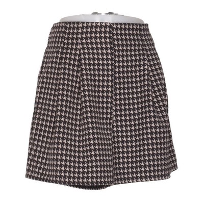 Shein, Rock, Größe: L, Schwarz/Beige, Polyester, Hahnentritt, Damen #Kum