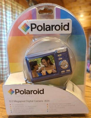 Y2K New Factory Sealed Polaroid Digital Camera i634 6.0 MP Blue Model 