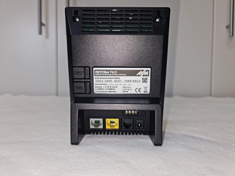 AVM FRITZ!Box 7412 - ADSL2+ Router mit WLAN N mit VoIP & DECT 1und1 (20002759) - Bild 4 von 4