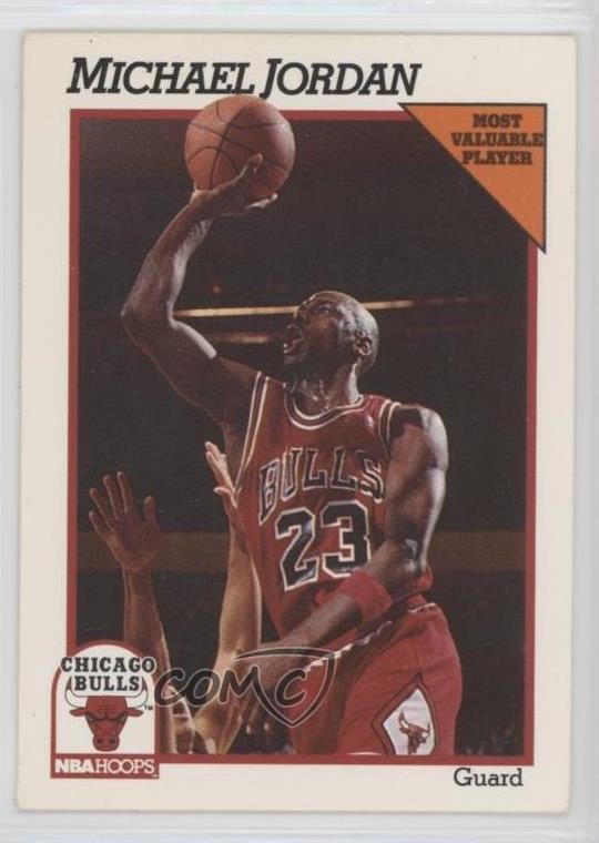 1991-92 NBA Hoops Michael Jordan #30 HOF