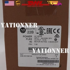 22B-D010N104 Allen Bradley SER A Powerflex 40 AC Drive 5HP SEALED