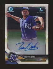 2018 Bowman Chrome PROSPECT AUTOGRAPHS -TREVOR OAKS (Royals)