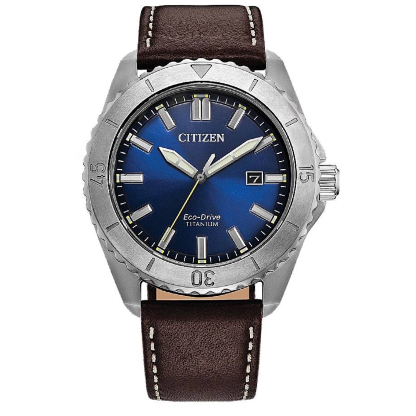 Citizen Men's Brycen Eco-Drive 41mm Blue Dial Super Titanium Watch AW1840-09L 