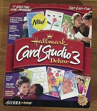 Sierra Home Hallmark Card Studio Deluxe 3 CIB Vintage Card Making Software