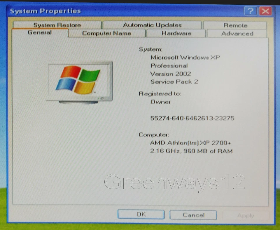 EMachine C2782 AMD Athlon XP 2700+ 2.16GHz 9.60MB RAM 40GB IDE Drive Desktop Win - Image 4 of 4