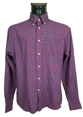 ,, CHEMISE BARBOUR MANCHES LONGUES COTON TAILLE M HOMME TRÈS BON ÉTAT - Photo 1/4