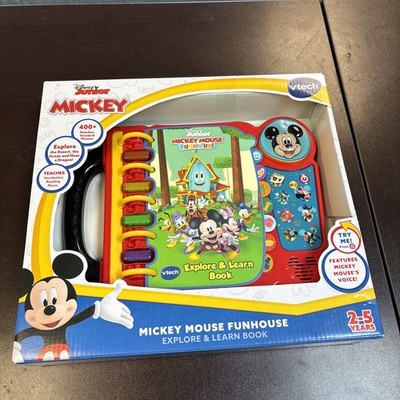 VTech Disney Junior Mickey Mouse Funhouse Explore & Learn Book Baby and Toddler