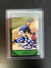 2007 Bowman Alex Gordon Signed Rookie Card In Person #BDP15 Kansas City Royals. rookie card picture