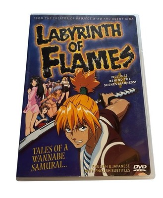 Labyrinth of Flames DVD 2000 U.S. Manga Anime Tested Tales of a Wannabe Samurai