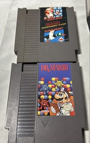 Nintendo NES 1980s Console Bundle Super Mario Bros Dr. Mario 2 Games