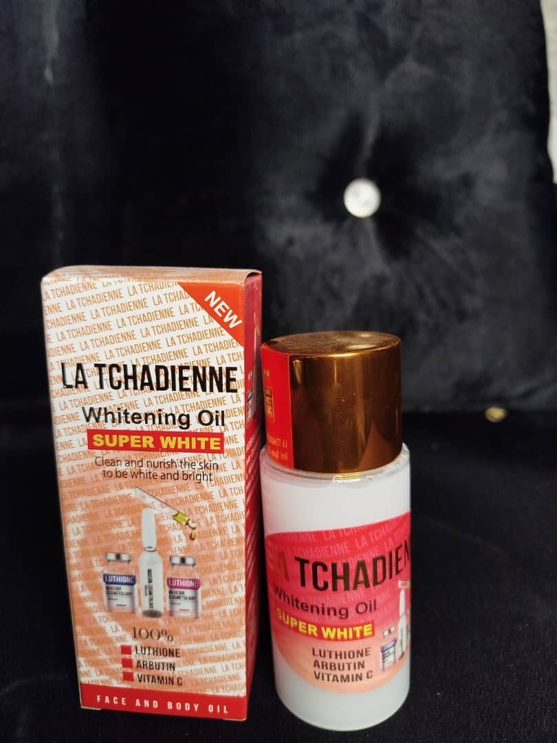 Huile éclaircissante La Tchadienne soin de nuit nourrissant après la douche