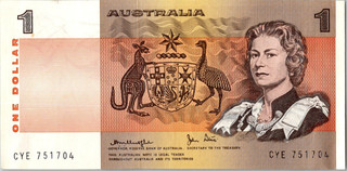Australia 1 Dollar Bank Notes 1974 1983 AUNC