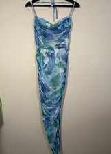 Fashion Nova Blue Floral Dress