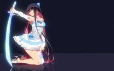 Anime girls panty and stocking with garterbelt anarchy Custom Gaming Mat Desk