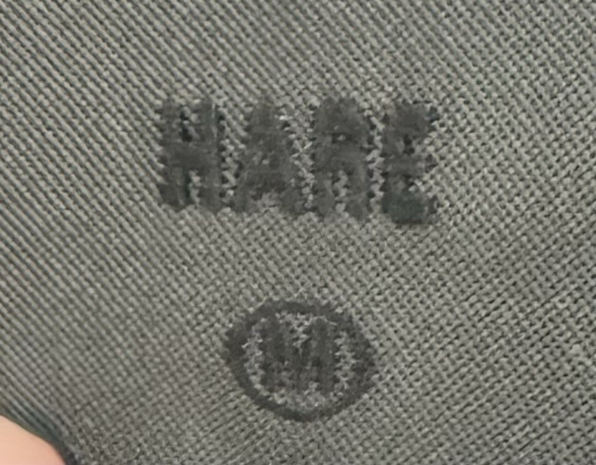 Hare Button Up Black Basic Jacket Size Medium - image 2