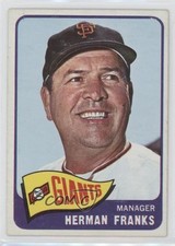 1965 O-Pee-Chee Herman Franks #32 04e3