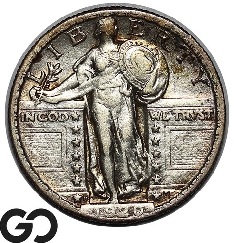1920-D Standing Liberty Quarter, AU Better Date Denver Mint Issue