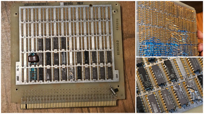 352 Grams Vintage High Grade IC Wire-Wrap Augat Board Scrap Gold Recovery 1981