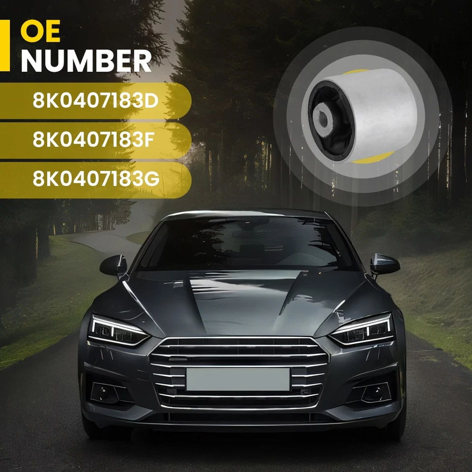 2PC FOR AUDI A4 A5 Q5 FRONT LOWER REAR SUSPENSION WISHBONE CONTROL ARM BUSH 75mm - Image 3 of 4