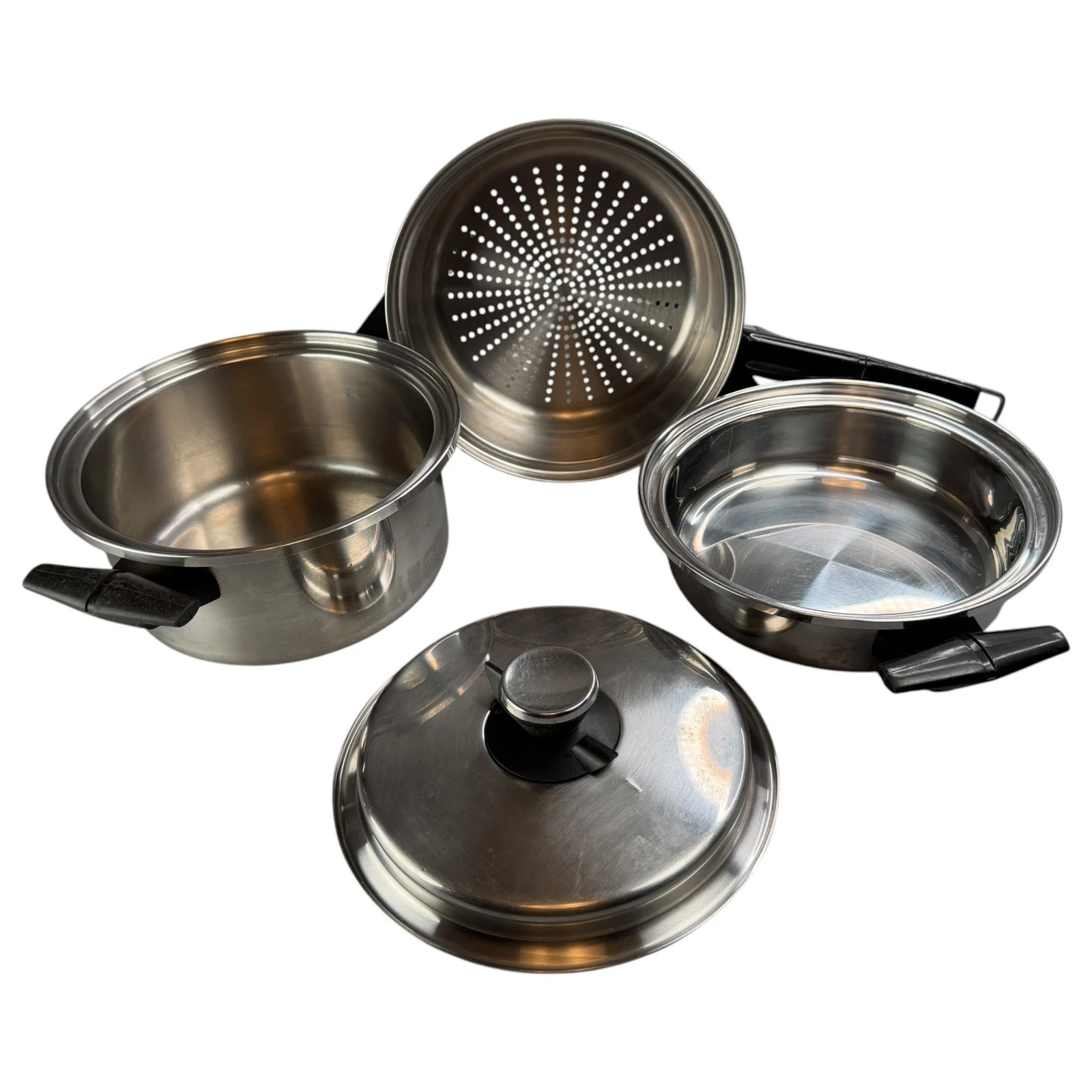 Vollrath Vacumatic 4Pc Stainless Steel Steamer Saucepan Canada Pot Pan Lid MCM