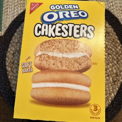 OREO Golden Cakesters Soft Snack Cakes, 8-3.03 oz Snack Packs