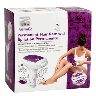 Silk'n Flash&Go IPL Hair Removal Device Adjustable Speeds Corded for Legs Face