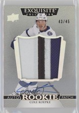 2022-23 The Cup Exquisite Collection Rookie 43/45 Cole Koepke Patch Auto 0o5t
