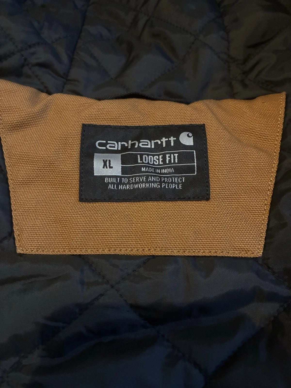 Carhartt J130 Active Jac Washed Duck Thinsulate Hooded Brown Men’s XL Loose image 7