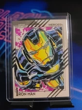 2015 Marvel Fleer Retro IRONMAN SKETCH 1/1 Artist Gilbert Monsanto