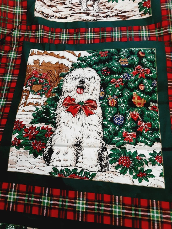 Erlanger Fabric Holiday Pillow Panels Christmas Cotton 7 Yards X 42 USA Designed - Image 4 of 4