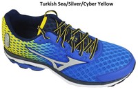 Mizuno- Wave Rider 18 Running Shoes Turkish Sea/silver/cyber Yellow Size 10 M on sale Mizuno- Wave Rider 18 Running Shoes Turkish Sea/silver/cyber Yellow Size 10 M on sale