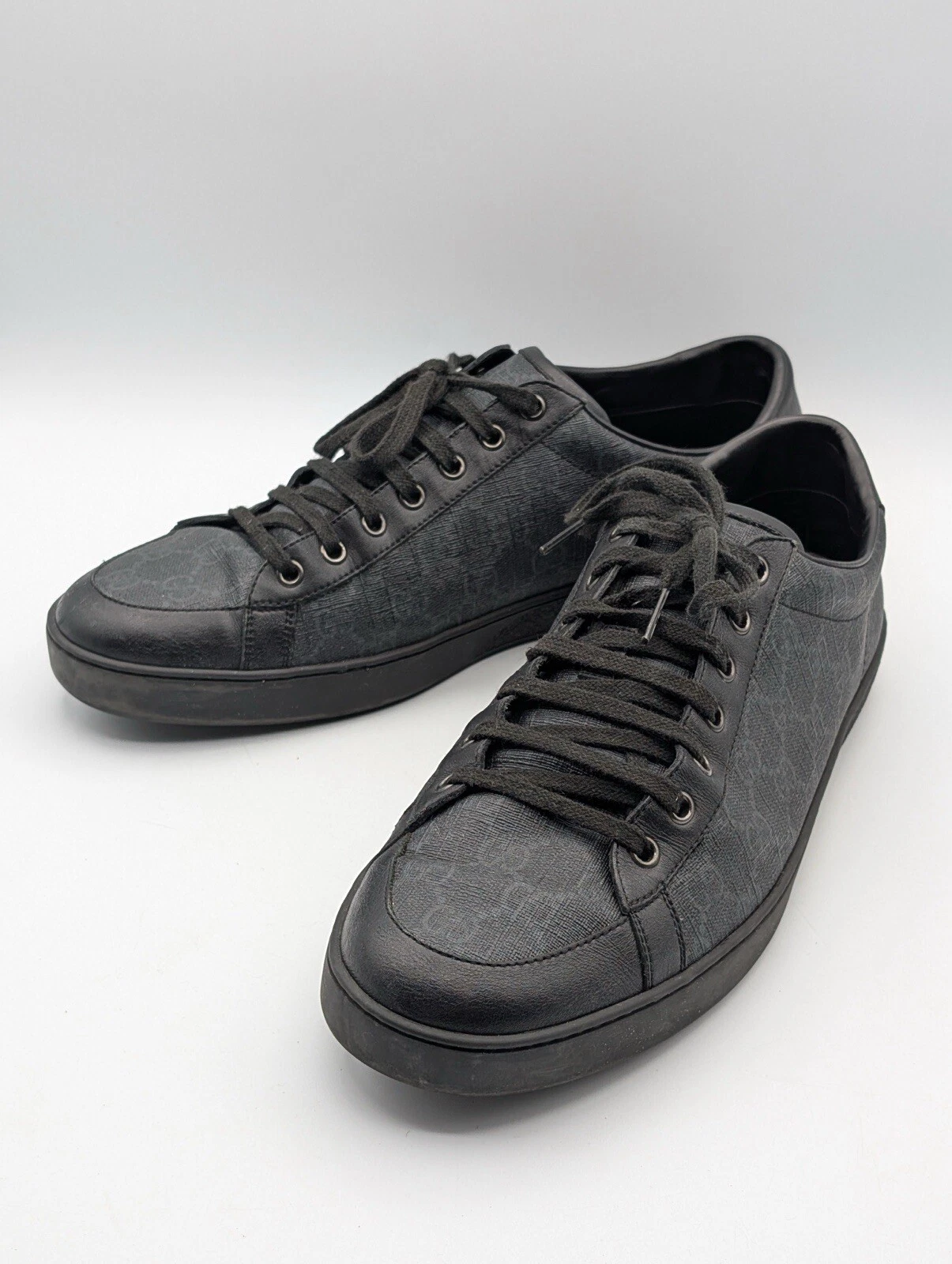 Gucci homme 325370 Brooklyn GG Supreme noir gris taille 11,5 US 11 UK 45 EU