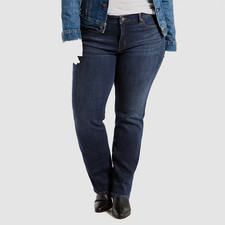 levi's women's plus size 414 classic straight jeans