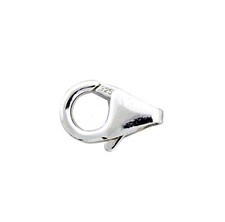 2pcs 925 Sterling Silver 7x13mm Large Lobster Clasp Trigger Hook Findings