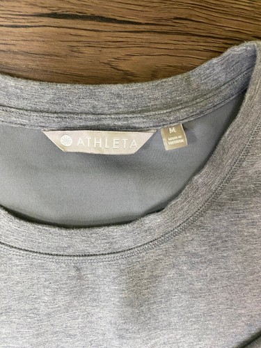 Athleta Gray Coaster Luxe Sweatshirt Medium EUC - Picture 3 of 4