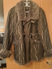 Ness Womens Faux Fur Coat Camo Like Size Xl 