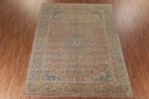Vintage Traditionell Kashaan Esszimmer Vorleger 10x12 Wolle Handgeknüpft Carpet - Bild 3 von 24