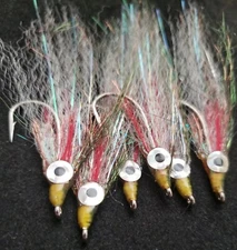 SLOUGH ANCHOVY MINNOW SALTWATER FLIES SIZE 1/0 ALF FRONTIER COMPANY